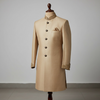 Beige Achkan for Men – Elegant Zari Embroidered Collar and Cuffs