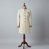 Classic Cream Achkan for Men – Elegant Zari Work with Royal Detailing