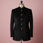 Black Velvet Bandhgala for Men – Royal Designer Outfit for Weddings & Celebrations