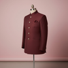 Deep Maroon Bandhgala for Men – Elegant Designer Jacket for Weddings & Celebrations