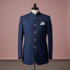 Navy Blue Bandhgala for Men – Classic Royal Jacket for Weddings & Formal Events
