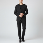 Black Slim Fit Men's Suit – Timeless Two-Piece Formal & Business Attire