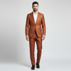 Copper Slim Fit Men's Suit – Modern Two-Piece Business & Wedding Attire