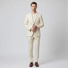 Men’s Cream Suit | Elegant Two-Piece Slim Fit Blazer & Trousers