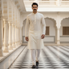 Ivory Kurta Pajama for Men – Elegant Ethnic Wear for Festive & Wedding Occasions