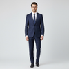 Navy Blue Slim Fit Men's Suit – Classic Two-Piece Business & Wedding Attire