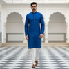 Royal Blue Kurta Pajama for Men – Stylish Cotton Ethnic Wear for Weddings & Festive Occasions