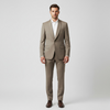 Taupe Slim Fit Men's Suit – Modern Two-Piece Wedding & Business Attire