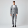 Men’s Light Grey Tailored Suit | Modern Two-Piece Slim Fit Business Suit